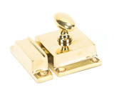 From The Anvil Cabinet Latch - 55 x 41mm - Unlacquered Polished Brass