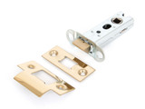 From The Anvil Hard Sprung Tubular Latch - 56mm Backset - Polished Brass