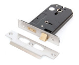 From The Anvil Horizontal Privacy Mortice Lock - 102mm Backset - Stainless Steel