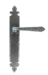 From The Anvil Cromwell Lever Door Handle - 273 x 40mm - Pewter Patina