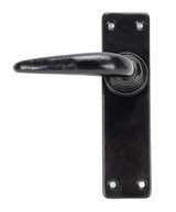 From The Anvil Smooth Lever Door Handle - 155 x 40mm - Black
