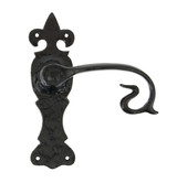 From The Anvil Curly Lever Door Handle - 165 x 51mm - Black