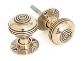 From The Anvil Prestbury Mortice Door Knob - 50mm - Aged Brass