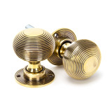 From The Anvil Beehive Mortice Door Knob - 51mm - Aged Brass