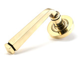 From The Anvil Avon Plain Lever Door Handle - Round Rosette - 53mm - Aged Brass