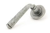 From The Anvil Avon Plain Lever Door Handle - Round Rosette - 53mm - Pewter Patina