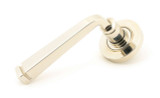From The Anvil Avon Plain Lever Door Handle - Round Rosette - 53mm - Polished Nickel