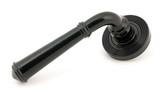 From The Anvil Regency Beehive Lever Door Handle - Round Rosette - 53mm - Black