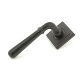 From The Anvil Hammered Newbury Square Lever Door Handle - Square Rosette - 53mm - Aged Bronze