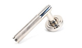 From The Anvil Brompton Art Deco Lever Door Handle - Round Rosette - 53mm - Polished Nickel
