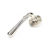From The Anvil Newbury Beehive Lever Door Handle - Round Rosette - 53mm - Polished Nickel