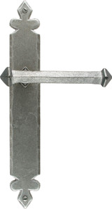 From The Anvil Tudor Lever Door Handle - 273 x 40mm - Pewter Patina