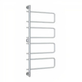 Thermogroup Straight Round Swivel Heated Towel Rail - 240V - 8 Bar - Polished Stainless Steel