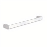 Thermogroup Straight Square Single Heated Towel Rail - 12V - 632mm - Satin White