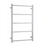 Thermogroup Straight Square Ladder Towel Rail - 5 Bar - Polished Stainless Steel
