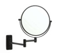 Thermogroup Ablaze Round Wall Mounted Magifying Mirror - 200mm - Matte Black