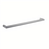 Thermogroup Straight Round Single Heated Towel Rail - 12V - Brushed Stainless Steel