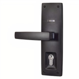Gainsborough Trilock Urban Aurora Entry Lever Door Handle - Matte Black