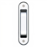 Gainsborough Radius Corner Sliding Door Flush Pull Set - 125 x 30mm - Bright Chrome (Pair)