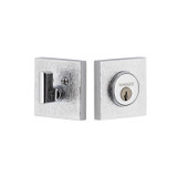 Viaggio Quadrato Linen Deadbolt - 64mm - Bright Chrome
