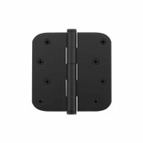 Viaggio Fixed Pin Hinge - Rounded - 100 x 100mm - Satin Black
