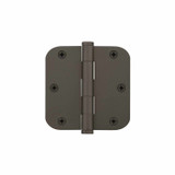 Viaggio Fixed Pin Hinge - Rounded - 89 x 89mm - Titanium Grey