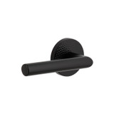 Viaggio Moderno Lever Door Handle - Circolo Hammered Rosette - 64mm - Satin Black