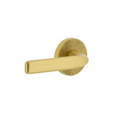 Viaggio Bella Lever Door Handle - Circolo Linen Rosette - 64mm - Satin Brass