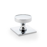 Castella Hastings Cabinet Knob with Backplate - 38mm - Chrome