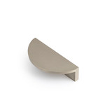 Castella Gyre Lip Half Moon Drawer Pull Handle - Dull Brushed Nickel