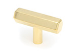 From The Anvil Kahlo T Bar Cabinet Knob - 50mm - Unlacquered Polished Brass