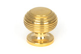 From The Anvil Beehive Cabinet Knob - Unlacquered Polished Brass