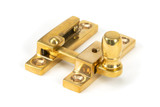 From The Anvil Mushroom Quadrant Sash Window Fastener - 64 x 13mm - Unlacquered Polished Brass