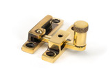 From The Anvil Brompton Quadrant Sash Window Fastener - 64 x 13mm - Aged Brass
