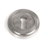 From The Anvil Art Deco Escutcheon Keyhole Cover - 53mm - 316 Satin Stainless Steel