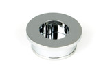 From The Anvil Round Sliding Door Edge Pull - 34mm - Chrome