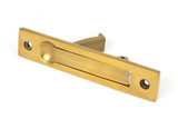 From The Anvil Sliding Door Edge Pull - 125 x 25mm - Aged Brass