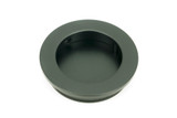 From The Anvil Plain Round Sliding Door Flush Pull - Matte Black