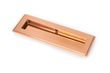From The Anvil Art Deco Sliding Door Flush Pull - Polished Bronze