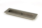 From The Anvil Plain Sliding Door Flush Pull - Pewter Patina