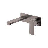 Fienza Tono Wall Mounted Bath or Basin Mixer Tap - Rectangle Plate - Gunmetal