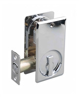 N2Lok Rectangular Cavity Sliding Door Handle - Entrance Set - Chrome - (Pair)