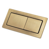 Fienza Rectangular Dual Flush Plate - Urban Brass
