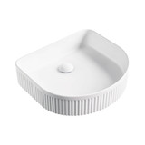 Fienza Eleanor Arch Above Counter Bathroom Basin - 415 x 100 x 365mm - Matte White
