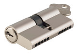 Tradco/Iver Euro Cylinder (C4) - Dual Function - 5 Pin/65mm - Satin Nickel