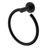 Fienza Kaya Hand Towel Ring - 188mm - Matte Black