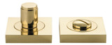 Iver Berlin Square Privacy Turn - 52mm/4mm Spindle - Polished Brass