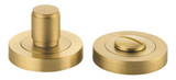 Iver Berlin Round Privacy Turn - 52mm/4mm Spindle - Brushed Brass