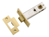 Iver Split Cam Tubular Latch with 'T' Striker - 60mm Backset - Brushed Gold PVD