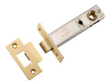 Iver Split Cam Tubular Latch with 'T' Striker - 70mm Backset - Brushed Gold PVD